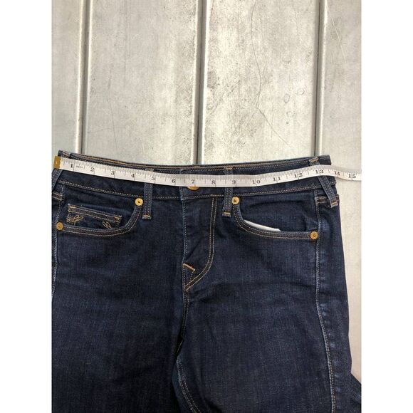 True Religion Womens Jeans Size 26 Halle Blue Dark Wash Denim Y2K Made In USA - Picture 7 of 8